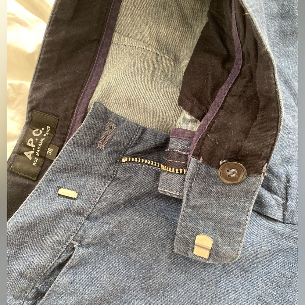 A. P. C. Anatole Pants In Indigo Blue Size 36 - image 8
